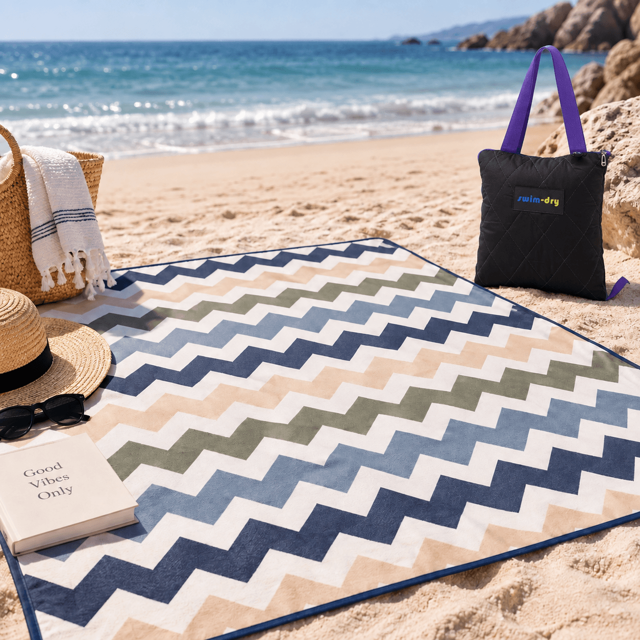 Swimdry Picnic Mat in a Bag