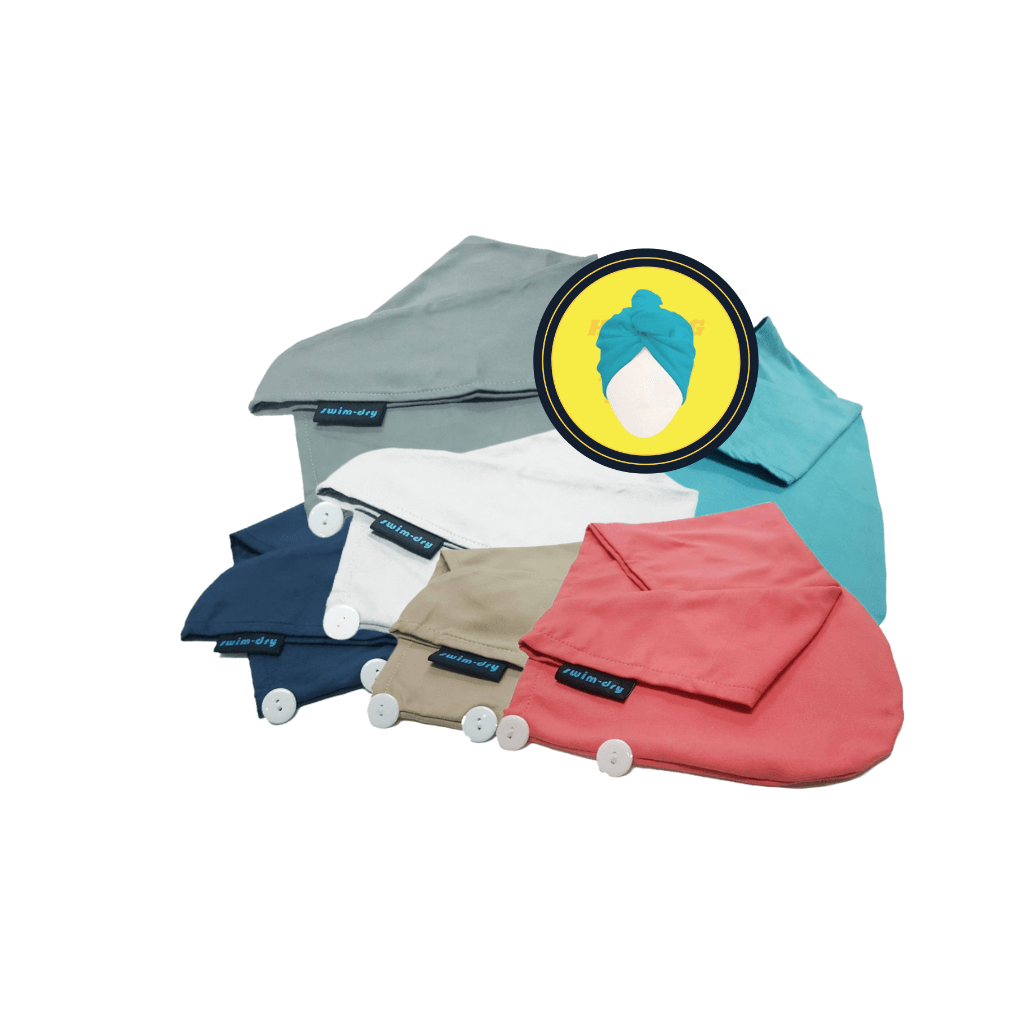 Swimdry microfiber towels ladies head wrap towel advert image